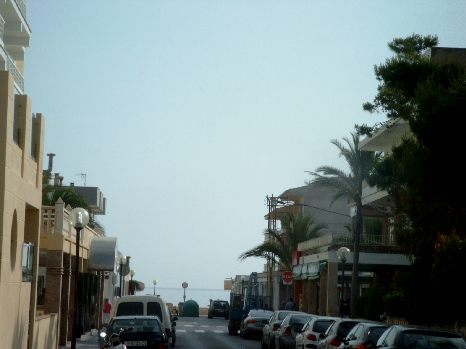 Blich vom Hotel zum Strand